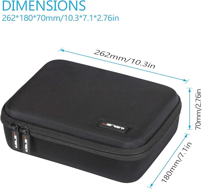 JSVER Carrying Case for DJI Mavic Mini 2 Hard Shell Storage Case for Mini 2/2 SE/4K Drone Remote Controller and Accessories, with Propeller Protectors and Control Stick Cover