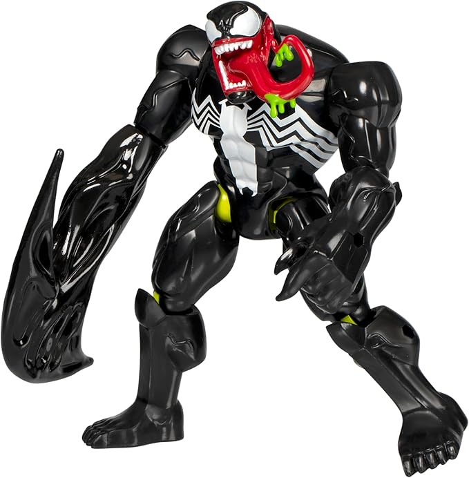 Spider-Man MixMashers Marvel Venom Custom Spider-Man Mix-and-Match Deluxe Action Figure & Accessories, 5-Inch-Scale (12 cm) Super Hero Toys for Kids Ages 4+
