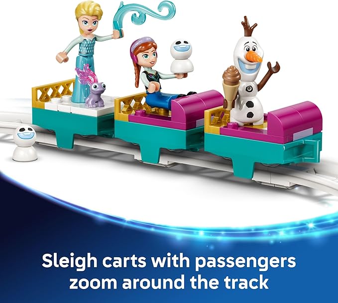 LEGO Disney Frozen Elsa’s Ice Castle & Snow Ride Adventure Building Toy - Frozen Toys for Girls & Boys, Ages 4+ - Disney Gift for Kids - 43281