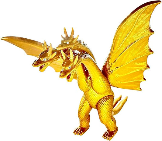 TwCare King Ghidorah, 1964 Movie Series Movable Joints King of The Monsters Dinosaur Action Figures, Travel Bag