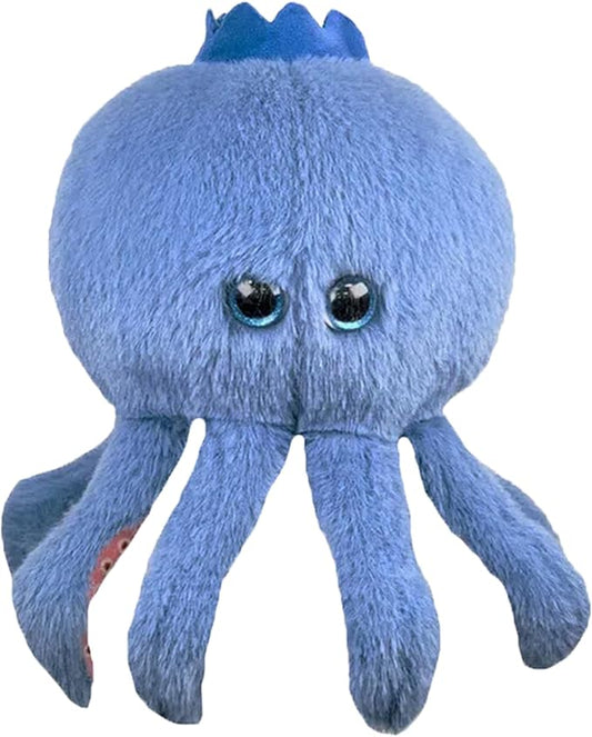 Zenitsu Blueberrinni Octopussini Plush Italian Brainrot Expressive Doll Funny & Unique Gift for Boys and Girls, Creative Home Décor Plush Toy for Christmas, Birthday