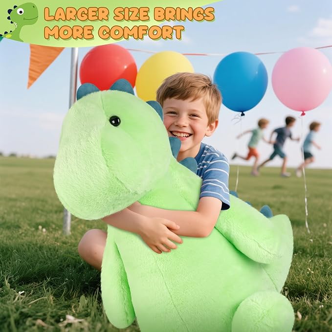 Giant T rex Plush Toys 30", Jumbo Soft Dinosaur Stuffed Animals, Giant Stuffed Animal Dinosaur Toys for Stress Relief & Sleep Aid, Huge Cuddly T rex Plushies Gift for Kids Adults