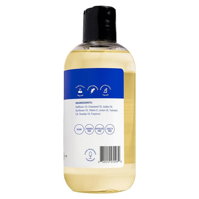 Her Fantasy Box | Body Splash Blueberry Crème Fragrance Oil – Fruity Creamy Berry Scent with Vanilla Sugar & Citrus Notes, Lightweight Hydrating Body Oil, Vegan & Cruelty Free