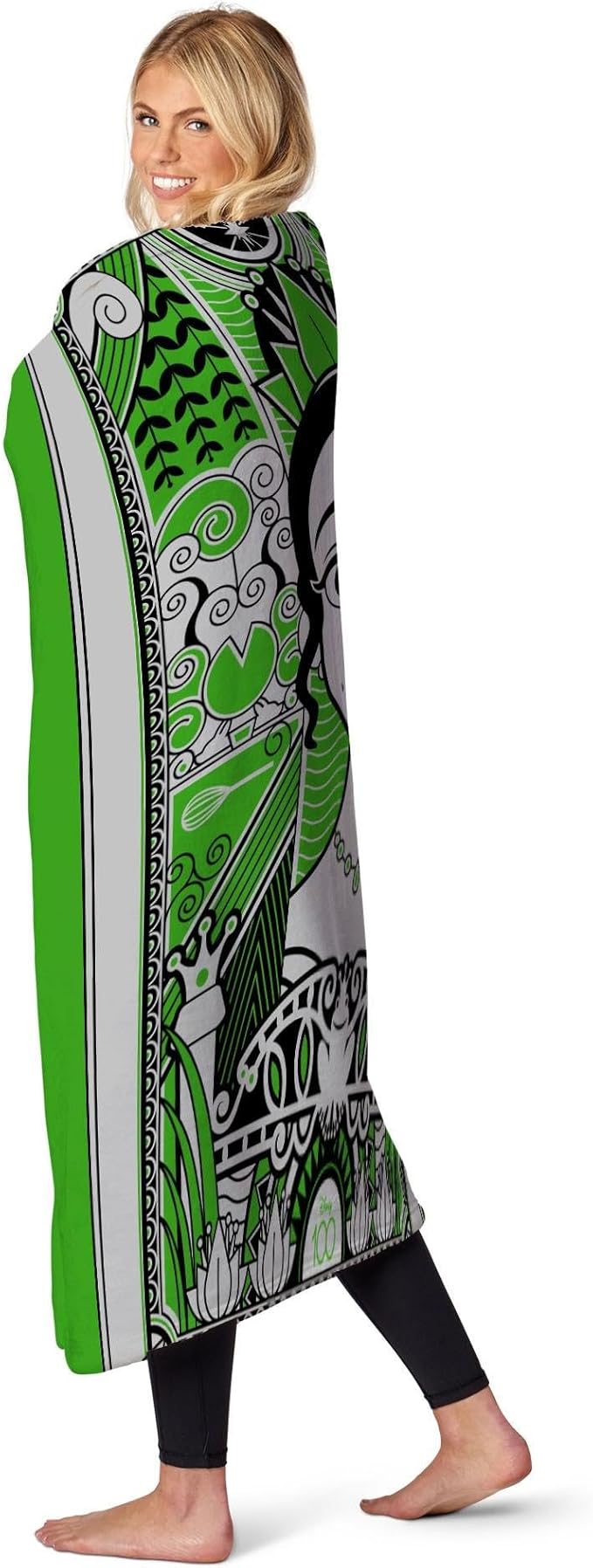 NORTHWEST Disney 100 Silk Touch Throw Blanket, 60" x 80", Art Deco Tiana