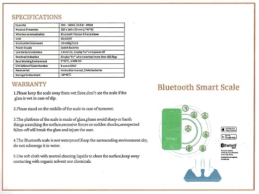 Body Basics Bluetooth Smart Scale - Digital Bathroom Scale with BMI & Body Fat Monitor, Health Analyzer, 400 lbs Capacity, Smartphone App Compatible (The Body Achieves What The Mind Believes)