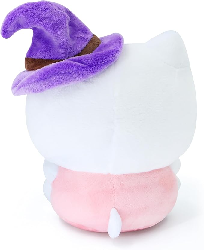 7-Inch Halloween Pumpkin Cat Plush, Soft and Cute Kitty Stuffed Animal, Adorable Halloween Decoration and Gift (Purple)