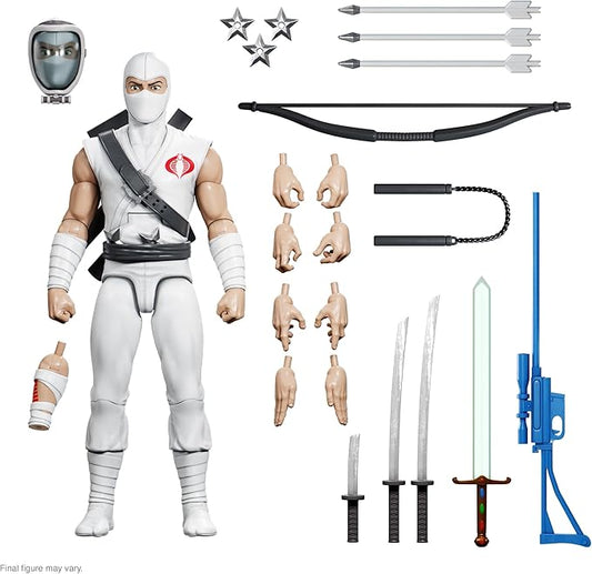Super7 ULTIMATES! G.I. Joe Storm Shadow - 7" G.I. Joe Action Figure with Accessories Classic Cartoon Collectibles and Retro Toys