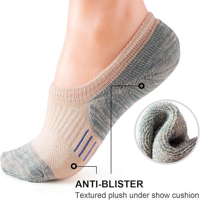 Gonii Womens No Show Socks Athletic Ankle Socks Cushioned Running Low Cut 5-8 Pairs