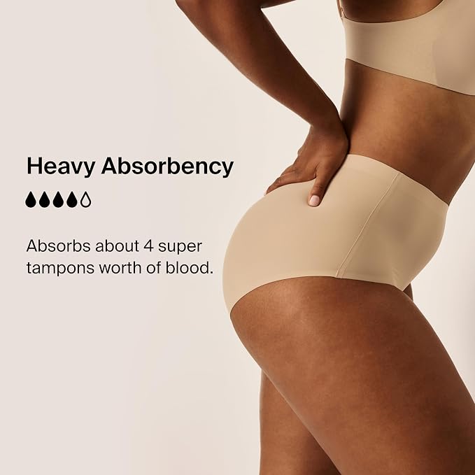 KNIX Super Leakproof High Rise Period Underwear for Women, Machine Washable, Reusable (1 Pack)