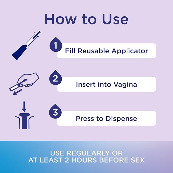 Replens Long-Lasting Vaginal Moisturizer with Reusable Applicator, 1.23 Ounce