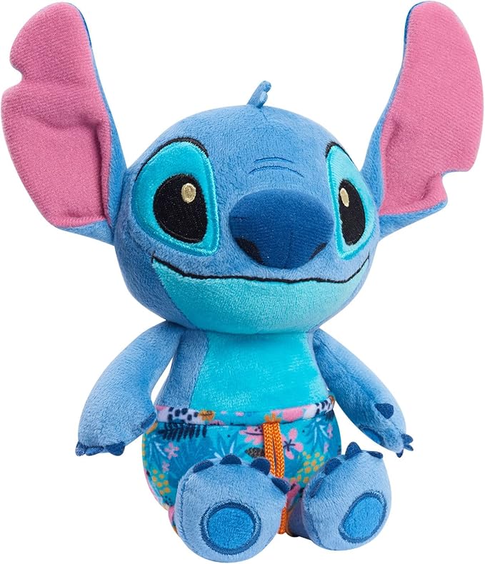 Disney’s Lilo & Stitch 7.5 Inch Stitch Plushie Stuffed Animal, Topical Theme, Alien, Kids Toys for Ages 2 Up by Just Play