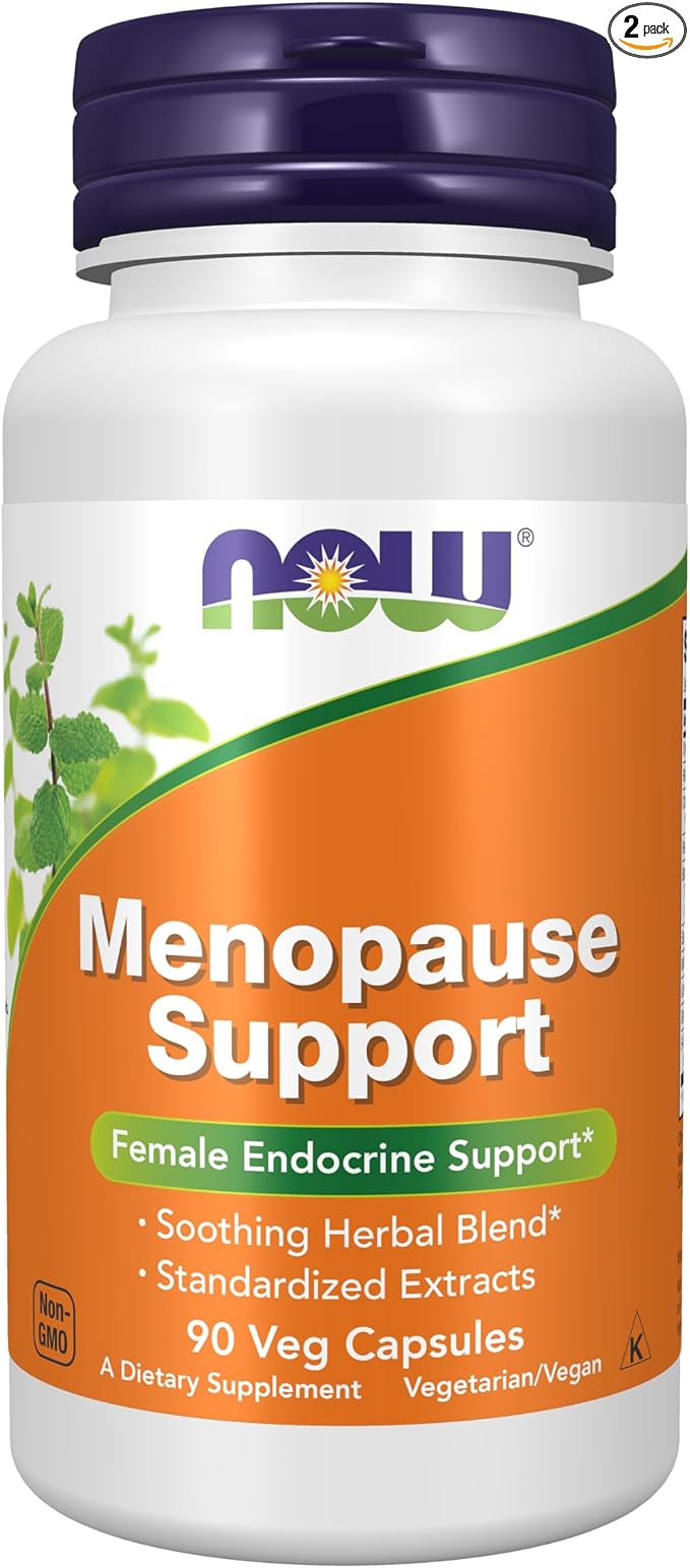 NOW Foods Menopause Support, 90 Vegetable Capsule (Pack of 2)