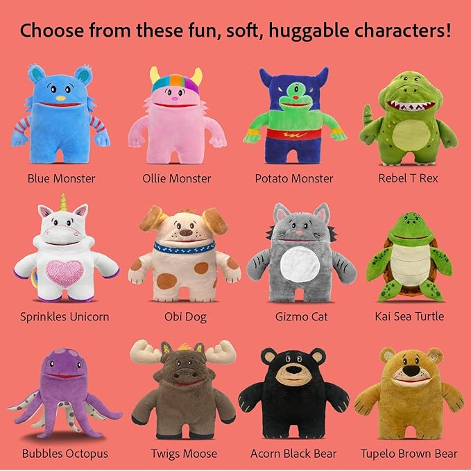 The Tooth Brigade Tooth Fairy Pillow | Stuffed Plush with Large Pocket Mouth for Lost Teeth, Treasures, Prizes - Fun and Interactive Plush, Perfect Kids, Boys, & Girls Gift (OBI Dog)