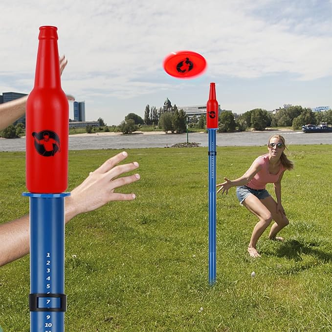 Juegoal Outdoor Flying Disc Game Set, Yard Games Set, Outside Fun Disc Toss Game for Beach Lawn Backyard Park Camping