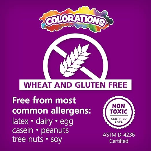 Colorations Wheat & Gluten Free Colors Like Me Dough - 10 Colors (5oz Each) | Non-Toxic, Play Dough, Bulk Set, Sensory Kit, Party Favors, Classroom Pack