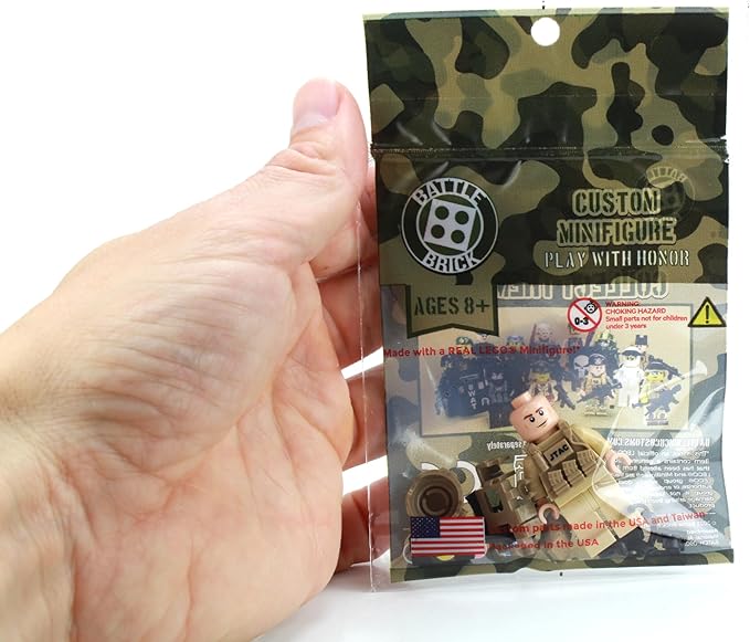 Battle Brick 1.6 Inches Tall JTAC/CCT Air Force Special Forces Value Custom Minifigure | Accessories Made in The USA | Genuine Military Minifig | Great Gift for Ages 10+ to Adult AFOL