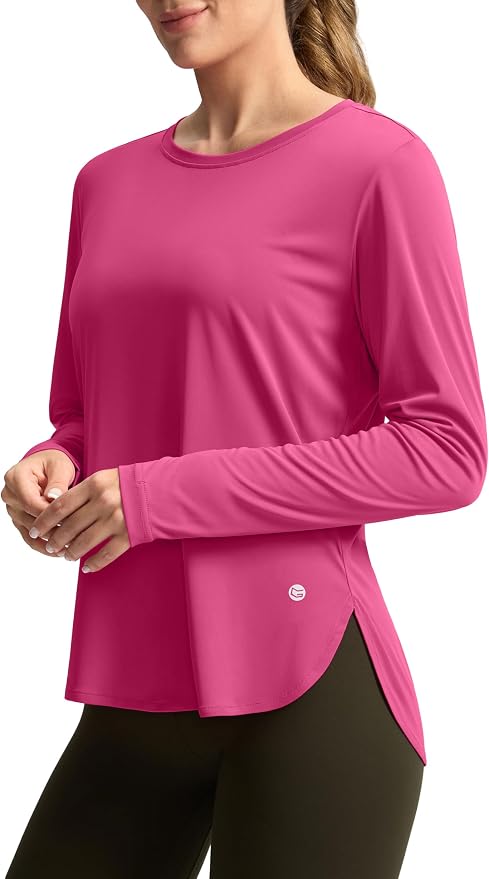 Women's Sun Shirts UPF 50+ Long Sleeve UV Protection Shirt Lightweight Quick Dry Workout Hiking Tops for Women
