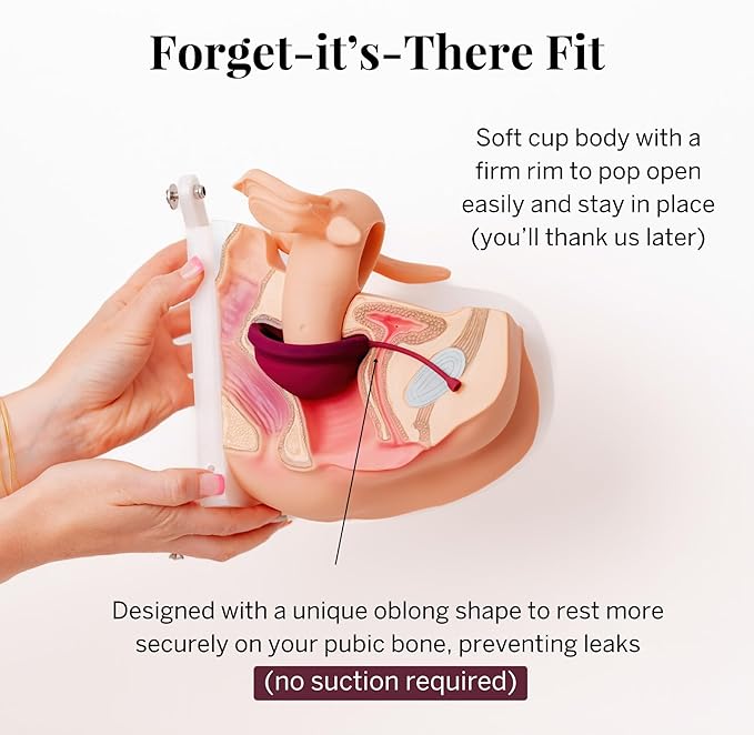 Pixie Menstrual Disc for Feminine Care - Ranked 1 for Best Tampon Alternative Period Disc - 100% Medical-Grade Silicone - Removes Like a Tampon - Wear 12 Hours - Capacity of 7 Tampons (Large)