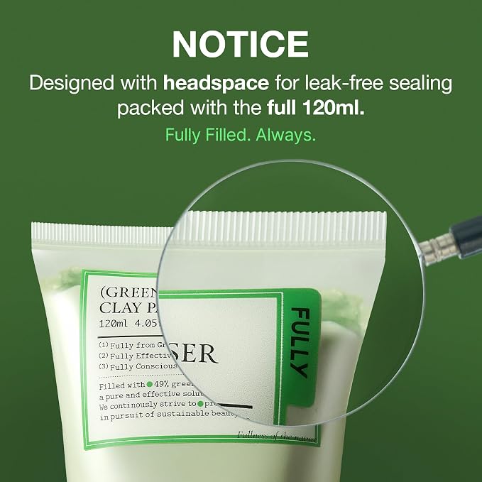 FULLY Green Tomato Pore Cleanser, Cardi B’s Clay Mask Cleanser for Deep Pore Cleanse & Pore Minimizer, Blackhead & Sebum Control, Gentle Face Wash for Women, Korean Skincare (Pack of 2)