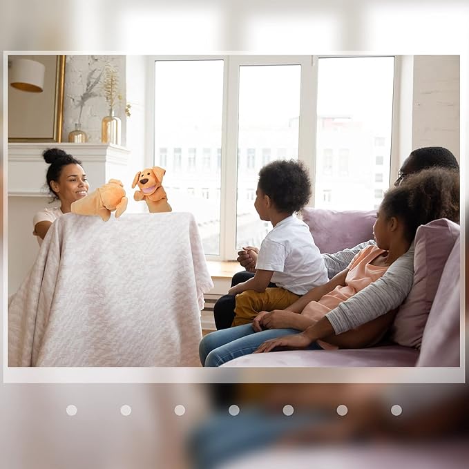 Zomiboo Hand Puppets Soft Animal Hand Plush Toy with Movable Mouth Imaginative Play Stocking Storytelling Interactive Toy(Dog)