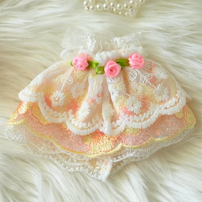 Clothes for 17cm Doll (No Doll Included) - Birthday Party Dress & Crown Compatible with Standard 6" Vinyl Figures