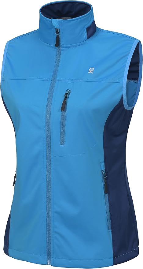 Little Donkey Andy Women's Lightweight Vest Windproof Sleeveless Jacket | Cycling Windproof Vest, Water-Repellent Stretch Shell, Lightweight Tennis Running Outerwear, Golf Hiking Workout Sleeveless