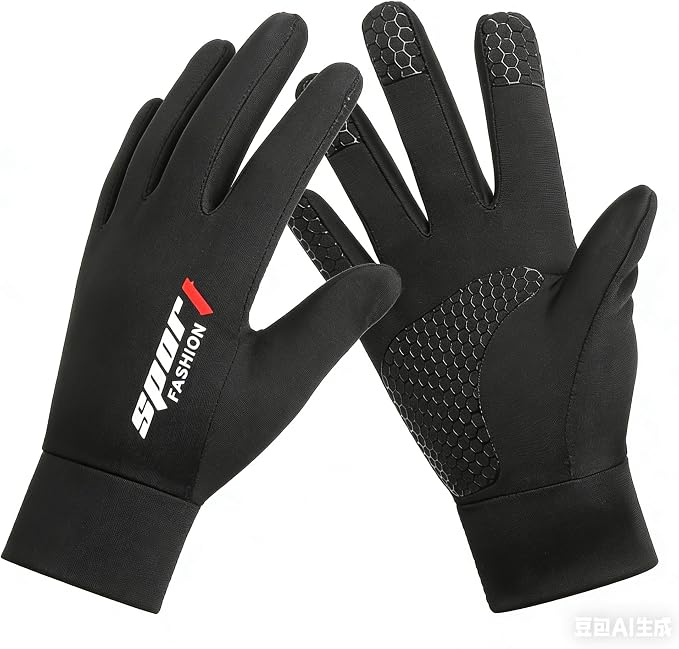 Kids Gloves for Girls Boys - Touchscreen Full Finger Cycling Sun Gloves, Non-Slip Outdoor Gloves 7-15Yrs Spring Autumn