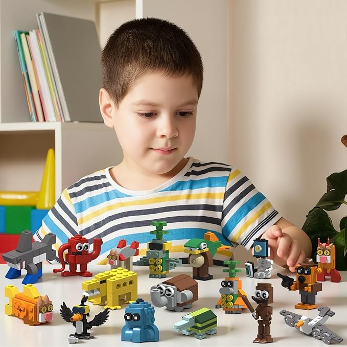 Italian Brain Rot Unique Cartoon Characters Building Blocks 17 in 1 Educational & Entertaining Gift Idea for Kids Teens & Adults