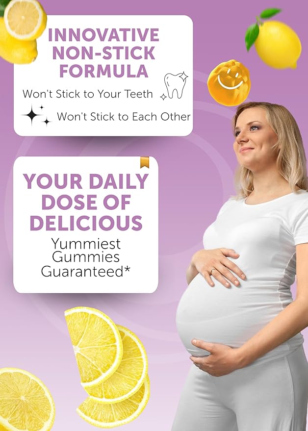 Lunakai USA Made 17-in-1 Prenatal Vitamins for Women with Iron & Folic Acid – Delicious Daily Prenatal Gummies for Maternal Wellness Support - 6 Pack