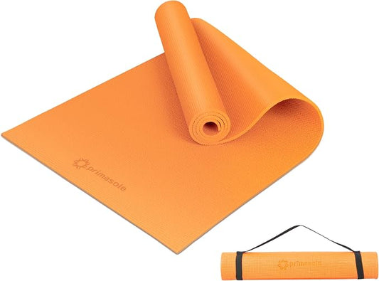 Primasole Yoga Mat with Carry Strap for Yoga Pilates Fitness and Floor Workout at Home and Gym Non-slip 9 colors