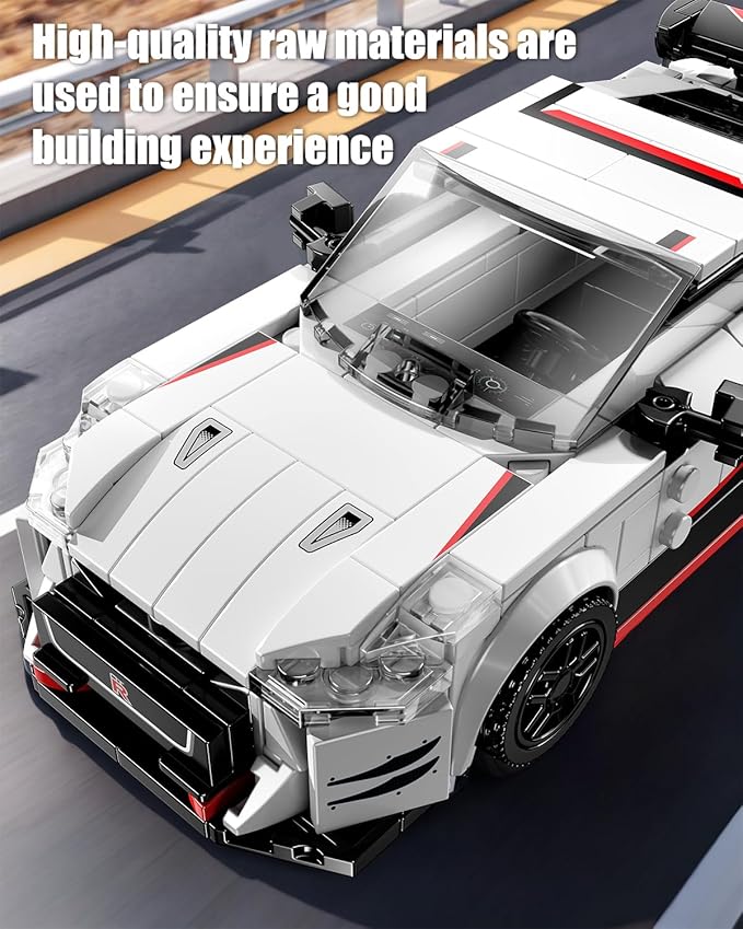 TYCOLE Super Sports Car Building Block Set with Display Case, Speed Race Cars Building Toys, Collectible Model Cars Kits Gift for Boys Girls Adults Technic Car Lovers Kids 6+ (317PCS)