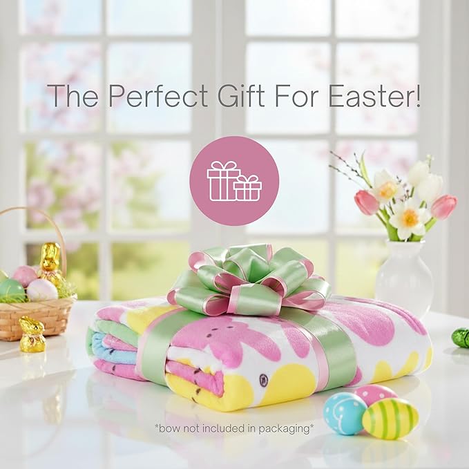 Peeps Fluffy Throw 46 in x 60 in – Soft Plush Lightweight Blanket for Couch, Bed & Travel (100% Officially Licensed Product) by Franco Collectibles