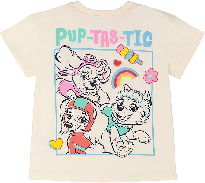 Paw Patrol Girls T-Shirt and Leggings Outfit Set Toddler to Big Kid Sizes (2T - 10-12)