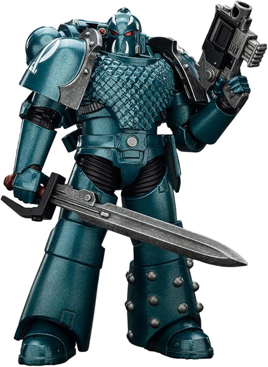 JoyToy 40K Genuine License 1:18 Action Figure, Alpha Legion Headhunter Prime, 4.96 inch Collectible Action Figures Sets