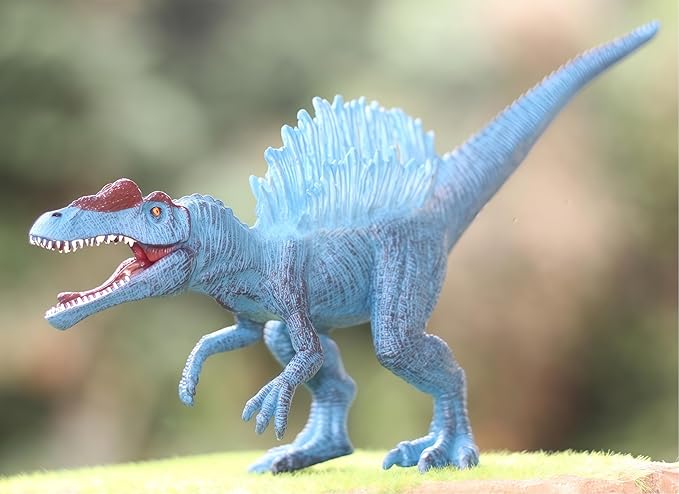 Gemini&Genius Spinosaurus Dinosaur Toy for Kids, Spinosaurus Dinosaur Action Figure with Moveable Mouth, Great Gift, Birthday Cake Topper, Room Decoration, Collection Dino Toys for Kids