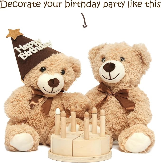 Teddy Bears Bulk 5 Packs Teddy Bear Stuffed Animals Plush Toys Gift for Kid Girlfriend,13.5 Inches Stuffed Bears for Christmas Valentine’s Day Birthday Wedding Party
