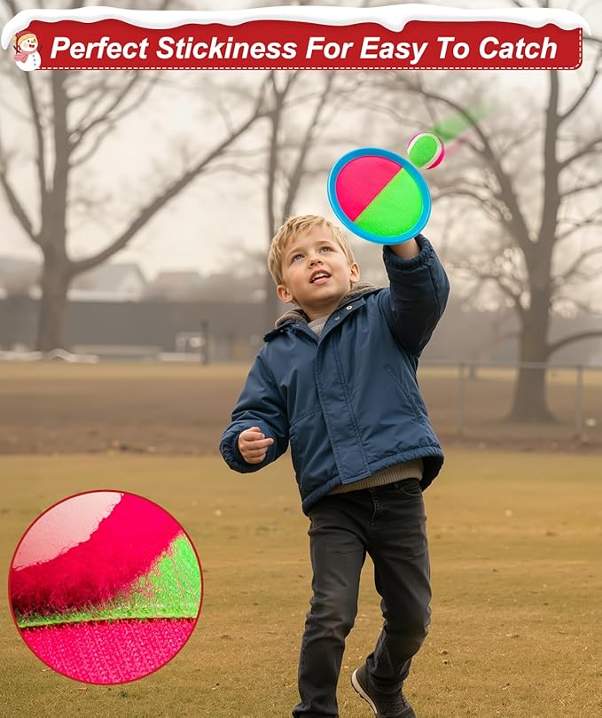 Qrooper Kids Toys Toss and Catch Game Set Valentines Day Gifts for Kids Toddler, Toys for 3 4 5 6 7 8 Year Old Boys Girls Birthday Gift, Yard Outdoor Games for Kid Ages 4-8 8-12 Beach Pool