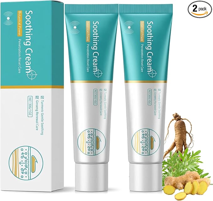 2PCS Herbal Vein Care Cream for Legs & Shoulders, Botanical Massage Cream,Fast-Absorbing Moisturizing Formula for Daily Skin Care