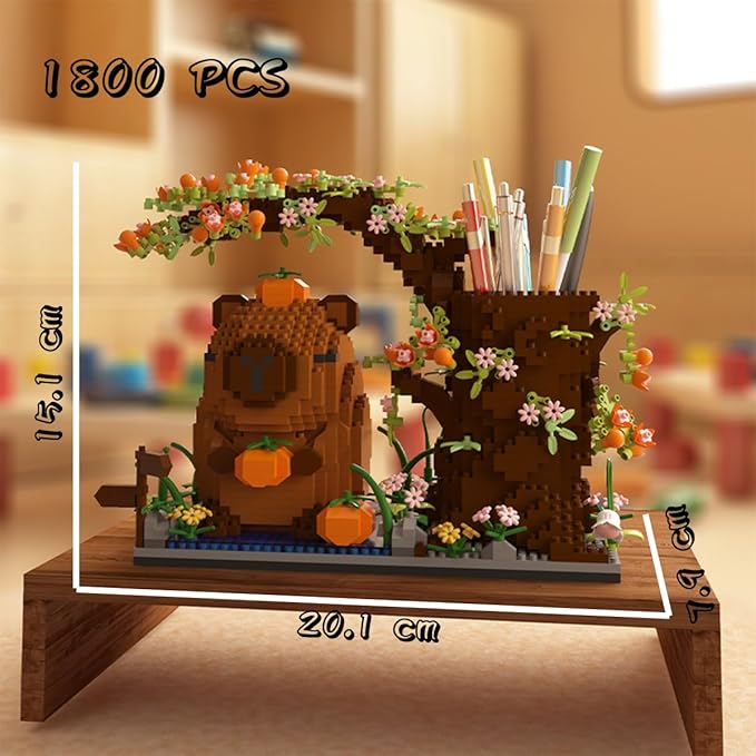 Animal Capybara Micro Building Blocks Set(1800PCS) Gifts Suitable for Adults