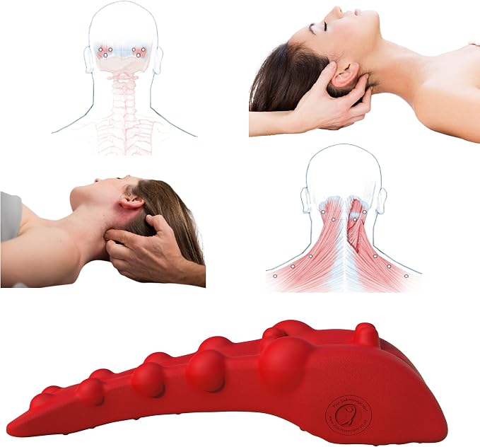 LittleMum Trapezius Massager, Neck, Shoulder & Upper Back Pain Relief Manual Massager – Trigger Point Tool for Trapezius Tightness, Tension Headaches, Tech-Neck, and Suboccipital Release