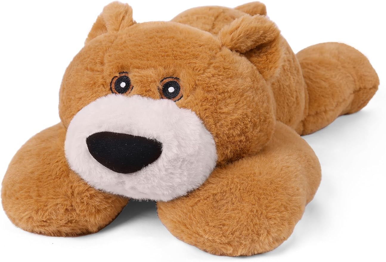 Weighted Bear Stuffed Animals 5 lbs, 24in Weighted Bear Plush for Kids Adults Boys Girl, Cute Plushies Soft Pillow Toy for Christmas, Valentine's, Birthday Gifts