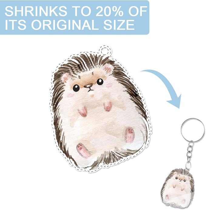 Warckon 55 Pieces Shrink Plastic Sheets, Shrink Art Paper Shrink Film Sheets Frosted Ruff n' Ready for Kids Creative Craft, Create Your Own Earrings, Necklace, Keychains (7.9 X 5.7 inch)