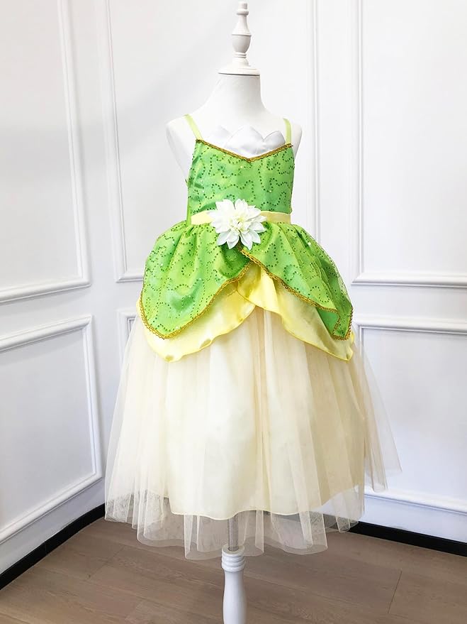 TYHTYM Princess Dress Up for Girls Costume Cosplay Fancy Toddler Halloween Birthday Party Kids