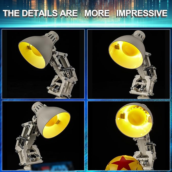 LED Light Kit for Lego 21357 Pixar Luxo Jr. Building Set, Compatible with Lego 21357 Building Blocks Model(Not Include Blocks Set)