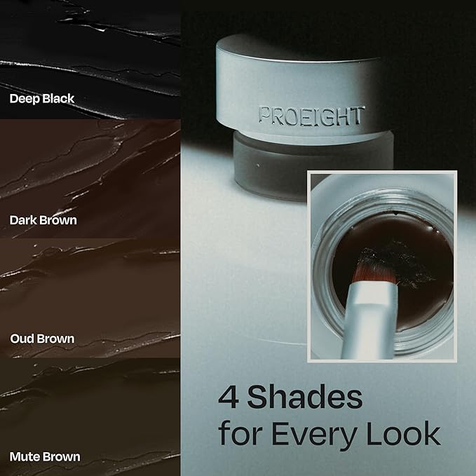 Piccasso PROEIGHT Stay On Gel Eyeliner 04 Mute Brown, Long Lasting Waterproof Cream Texture High Pigment Eyeliner for Precise Smooth Drawing, Korean Makeup
