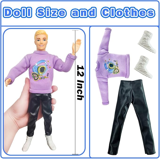 Interactive Family Toy Fun Action Figures Set, Imaginative Family Doll Play