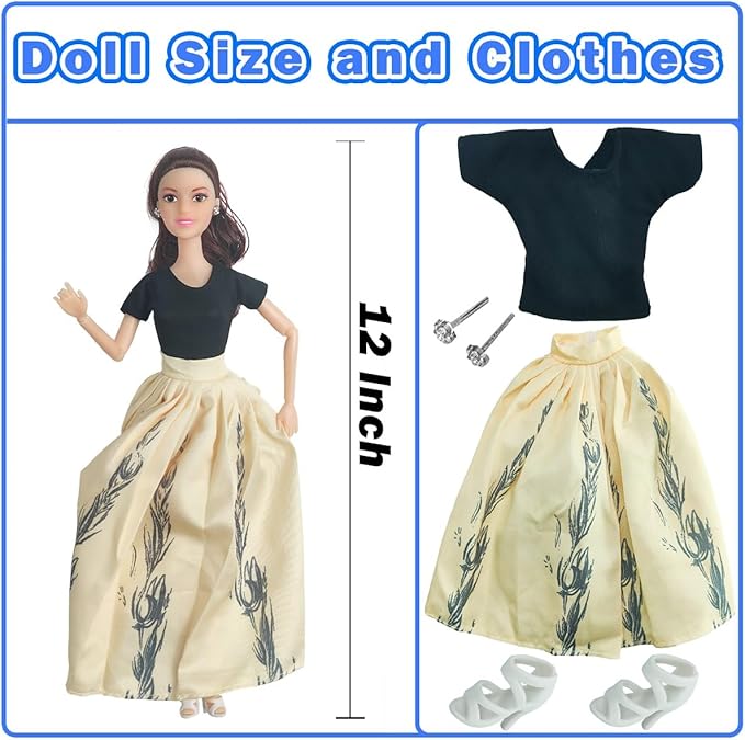 Interactive Family Toy Fun Action Figures Set, Imaginative Family Doll Play