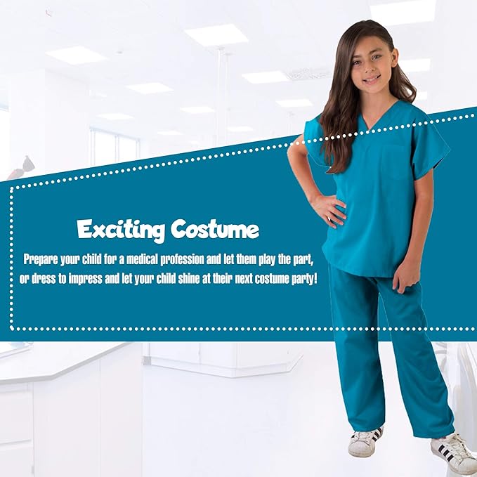 M&M SCRUBS Super Soft Children Scrub Set Kids Dress up