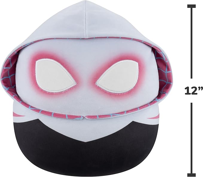 Squishmallows Original 12in Marvel Ghost-Spider Plush (Medium-Sized)
