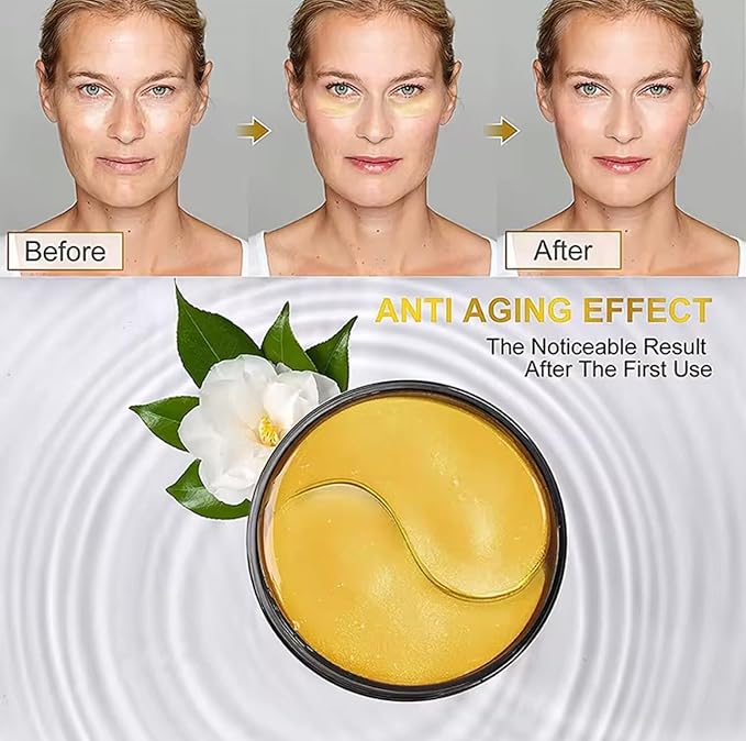 LUXURY GOLD UNDER EYES PATCHESLuxury, Hydrating Eye Mask Treatment with Natural Ingredients, 30 Pairs